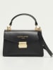 Victor & Hugo Paris Leder-Henkeltasche "Leah" in Schwarz - (B)18,5 x (H)12,5 x (T)6 cm
