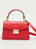 Victor & Hugo Paris Leren handtas "Leah" rood - (B)18,5 x (H)12,5 x (D)6 cm