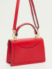 Victor & Hugo Paris Leder-Henkeltasche "Leah" in Rot - (B)18,5 x (H)12,5 x (T)6 cm