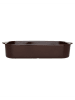 OYOY living design Auflaufform "Yuka" in Braun - (L)40 x (B)22 x (H)7,7 cm