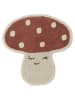 OYOY mini Tapijt "Malle Mushroom Rug" crème/rood - (B)77 x (H)75 cm
