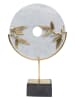 Kare Dekoobjekt "Circle" in Weiß/ Gold - (H)51 cm