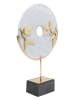 Kare Dekoobjekt "Circle" in Weiß/ Gold - (H)51 cm