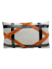 Kare Kissen "Ring Of Fire" in Weiß/ Schwarz/ Orange - (L)50 x (B)30 cm