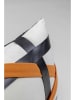 Kare Kissen "Ring Of Fire" in Weiß/ Schwarz/ Orange - (L)50 x (B)30 cm