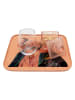 Kare Tablett "Ego Elephant" in Orange - (L)27 x (B)27 cm