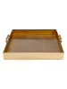 Kare Tablett "Serpente" in Gold - (L)42 x (B)41 cm