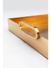 Kare Tablett "Serpente" in Gold - (L)42 x (B)41 cm