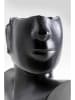Kare Vase "Rostro Side" in Schwarz - (H)27 cm