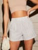LA Angels Shorts in Hellgrau/ Creme