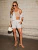 LA Angels Shorts in Hellgrau/ Creme