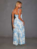 LA Angels Jumpsuit in Hellblau/ Creme