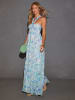 LA Angels Kleid in Blau/ Creme