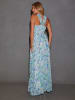 LA Angels Kleid in Blau/ Creme