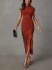 LA Angels Kleid in Cognac