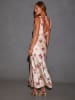 LA Angels Kleid in Creme/ Bordeaux