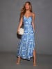 LA Angels Kleid in Blau/ Creme