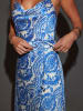 LA Angels Kleid in Blau/ Creme