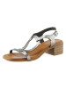 Heine Leder-Sandaletten in Silber