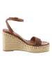 Heine Leren sleehaksandalen bruin