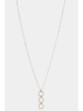 L instant d Or Gouden ketting "Sylvia" met hanger - (L)42 cm