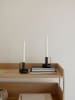 Stelton Kerzenständer "Ida" in Schwarz - (B)8,6 x (H)10 x (T)8.6 cm