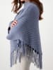 monari Poncho in Blau