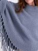 monari Poncho in Blau