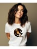 WOOOP Shirt "Autumn song" zwart/wit
