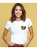 WOOOP Shirt "Captures great moments" in Weiß