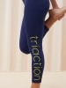 Triumph Legginsy sportowe "Cardio" w kolorze granatowym