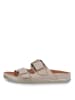 Tamaris Leder-Pantoletten in Beige
