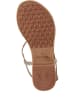 Tamaris Leder-Sandalen in Gold/ Silber