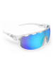 Siroko Unisekssportbril "K3" wit/blauw