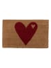 Clayre & Eef Kokosdeurmat lichtbruin/rood - (L)75 x (B)45 cm