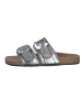 s.Oliver Leder-Pantoletten in Silber