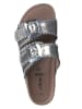 s.Oliver Leder-Pantoletten in Silber