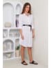 Rodier Lin Leinen-Kleid in Weiß
