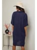 Le Monde du Lin Leinen-Kleid in Dunkelblau