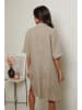Le Monde du Lin Leinen-Kleid in Beige