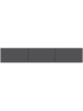 Evila TV-meubel "West" antraciet - (B)150 x (H)30 x (D)32 cm