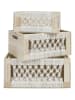 The Home Deco Kids 3er-Set: Aufbewahrungskisten in Beige