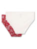 Sanetta 2-delige set: slips rood/wit