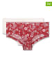 Sanetta 2er-Set: Pantys in Rot/ Weiß