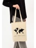 BAGmori Schultertasche in Creme - (B)35 x (H)40 x (T)8 cm
