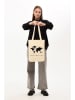 BAGmori Schultertasche in Creme - (B)35 x (H)40 x (T)8 cm