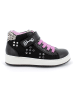Primigi Leder-Sneakers in Schwarz/ Rosa