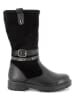 Primigi Leder-Winterstiefel in Schwarz