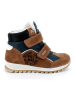 Primigi Leren winterboots bruin/donkerblauw