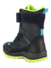 Primigi Leder-Winterstiefel in Schwarz/ Dunkelblau